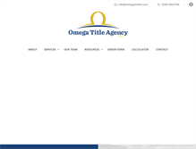 Tablet Screenshot of omegatitlellc.com